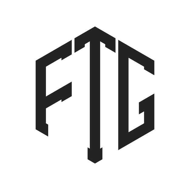 FTG Logo Design Initial Letter FTG Monogram Logo using Hexagon shape