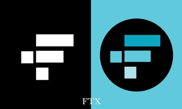 ftx cryptocurrency logo in circle like diginal and virtual coin