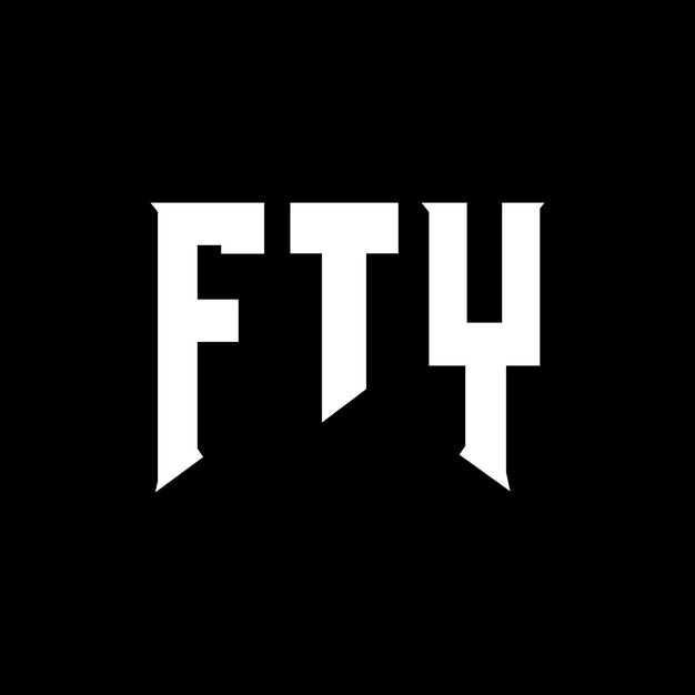 FTY letter logo ontwerp voor technologiebedrijf FTY logo ontwerp zwarte en witte kleurencombinatie FTY logo FTY vector FTY ontwerp FTY icoon FTY alfabet FTY typografie logo ontwerp