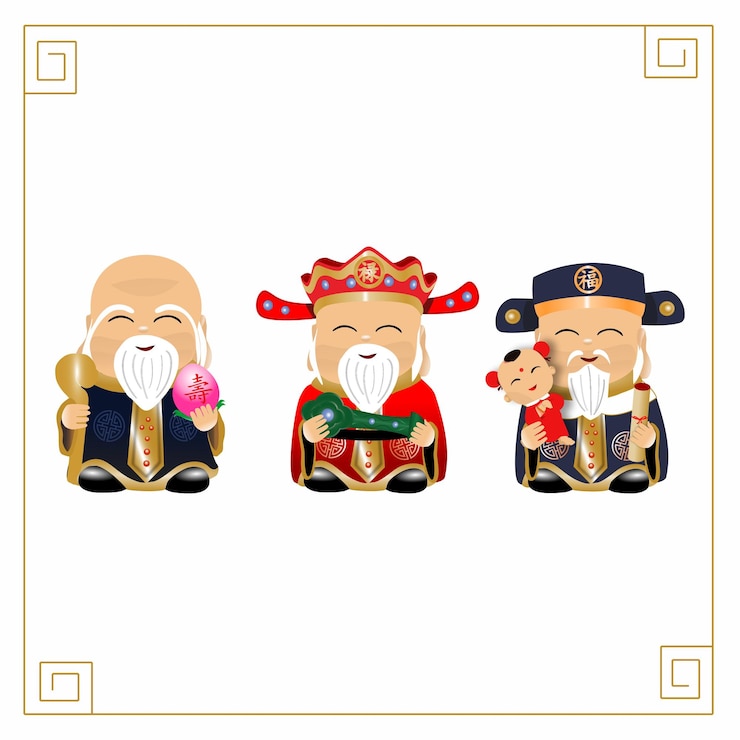 Vector fu lu shou cai zi shou