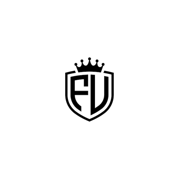 FU モノグラムロゴ デザイン文字 テキスト名 シンボル モノクロロゴタイプ アルファベット文字 シンプルロゴ