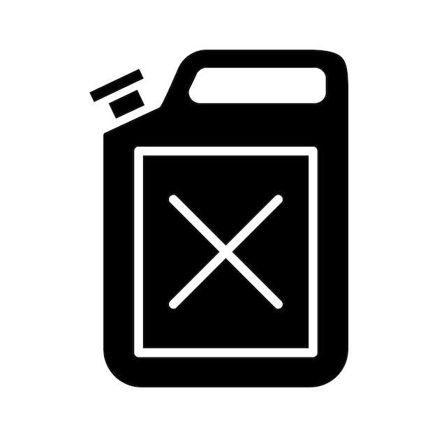 Fuel canister icon Glyph fuel canister for web design