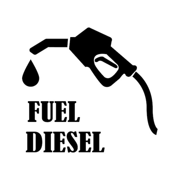 Fuel diesel icon logo vector design template