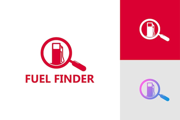 Design del modello del logo del cercatore di carburante
