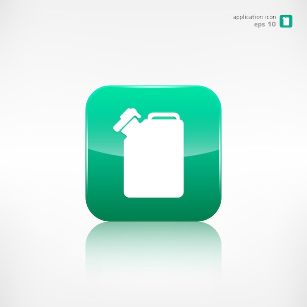 Fuel jerrycan icon vector illustration