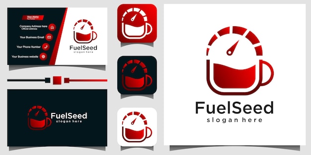 Vector fuel speed logo design