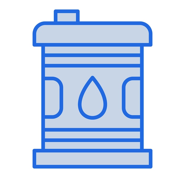 Vector fuels blue tone illustration