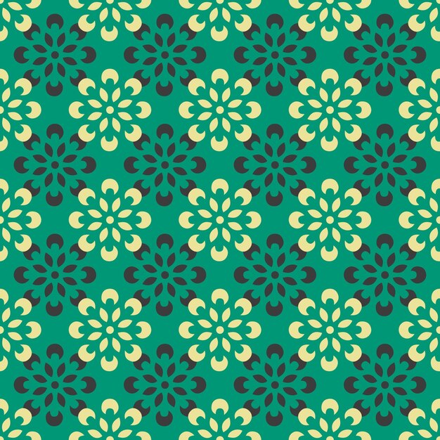 Vector full bloom flower pattern