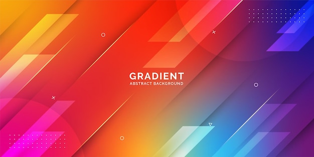 Full color gradient abstract background