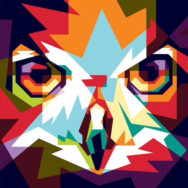 Vector full color owl