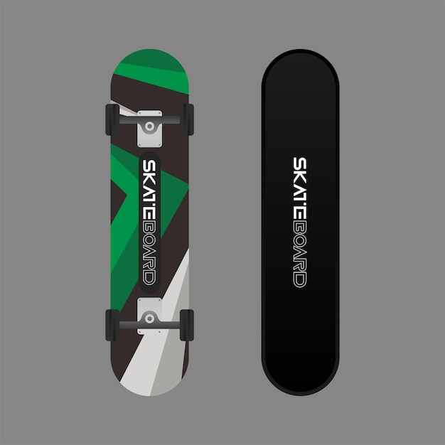 Full color skateboard design with elegant design