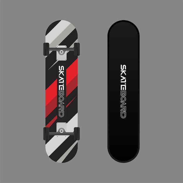 Full color skateboard design with elegant design
