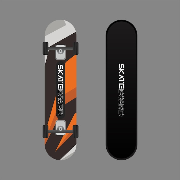 Full color skateboard design with elegant design