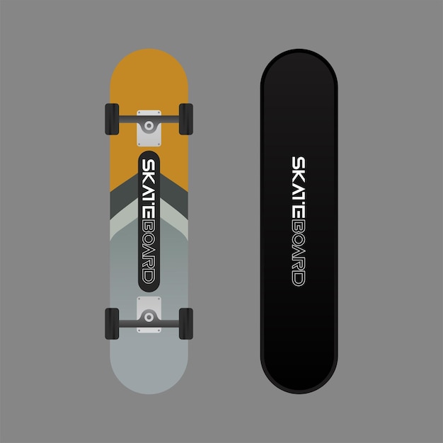 Full colour skateboardontwerp met elegant ontwerp