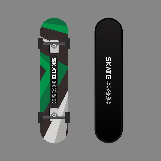 Full colour skateboardontwerp met elegant ontwerp