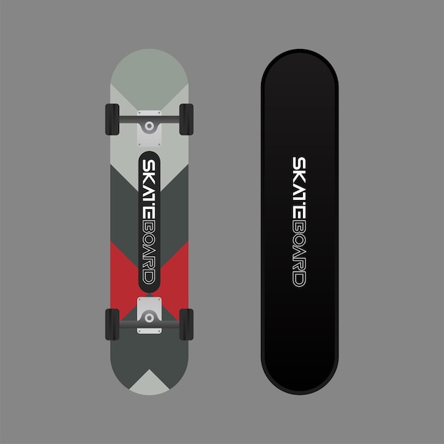 Full colour skateboardontwerp met elegant ontwerp