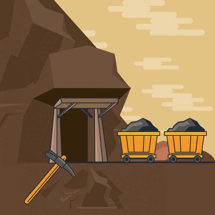 Vector full mining car