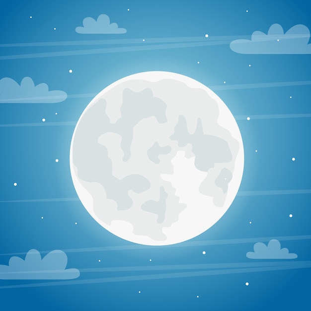 Full moon night background. halloween festive concept.