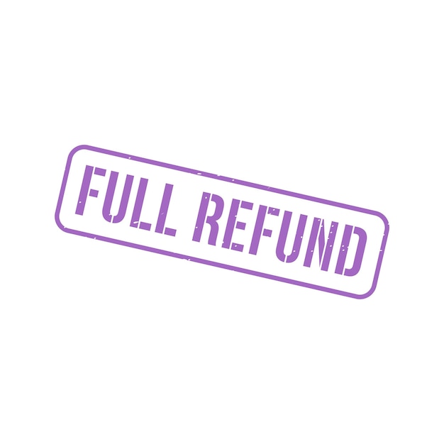 Full Refund Stamp Full Refund Grunge Square Sign