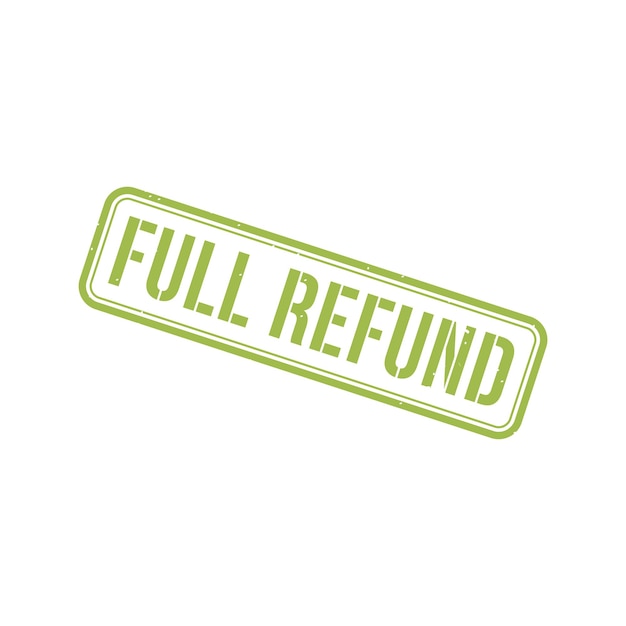 Full Refund Stamp Full Refund Grunge Square Sign