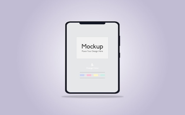 Vector full screen tablet mockup design