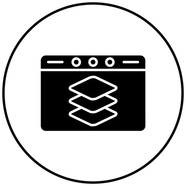 Full Stack Developer icoon vector afbeelding Kan worden gebruikt voor UX en UI