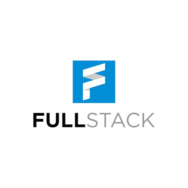 Full stack logo design template idea