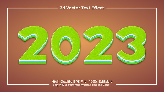 Fully editable 3d title text effect eps vector high quality