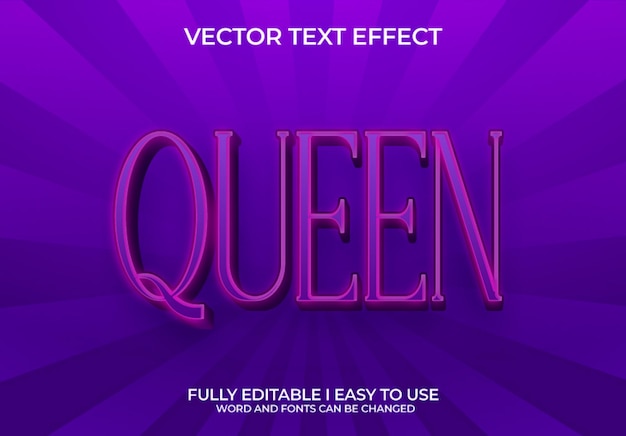 fully editable 3d vector text effect