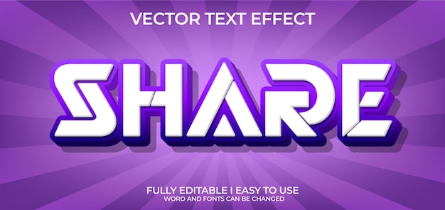 Fully Editable 3D Vector Text Effect
