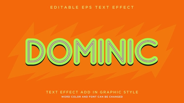 Fully editable cool text effect style vector