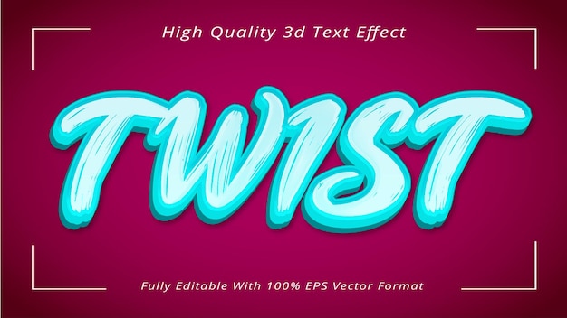 Fully editable high quality 3d title text effect eps vector format template