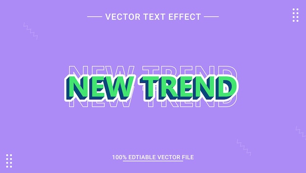 Vector fully editable text effect