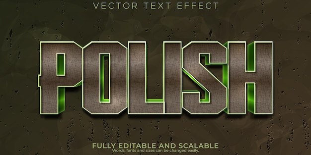 Vector fully editable text effect