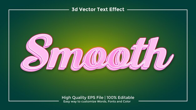 fully editable title 3d text effect high quality eps vector