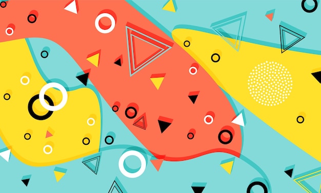 Vector fun background hipster style vector illustration