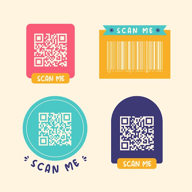 Vector fun barcode