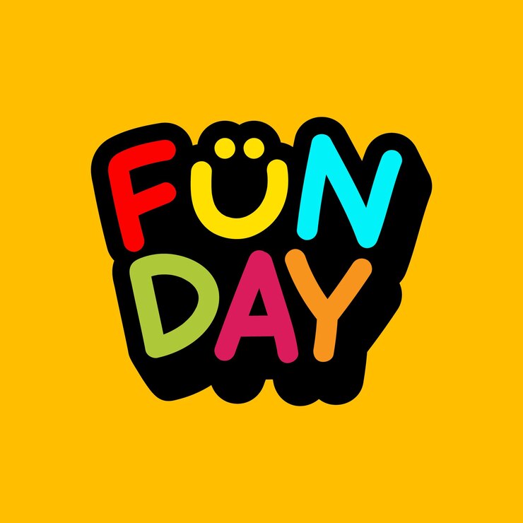 Vector fun day kids typografie vector illustratie voor t-shirt design concept kids zone logo kids t-shirt