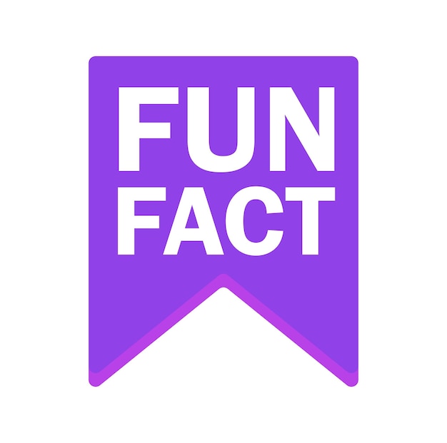 Fun Fact vector template post with idea in for web page with interest and funny fact