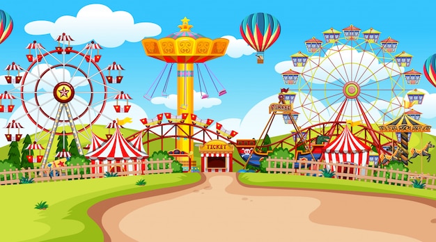 Парк развлечений Fun Fair пусто