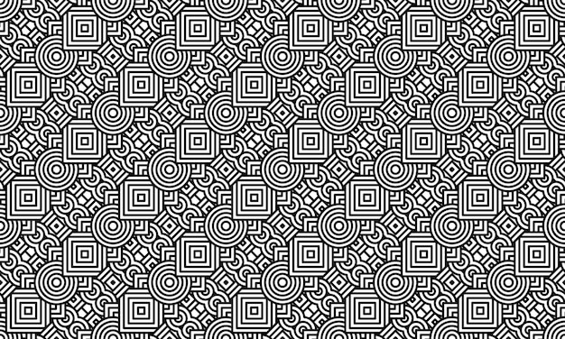 fun geometric line pattern