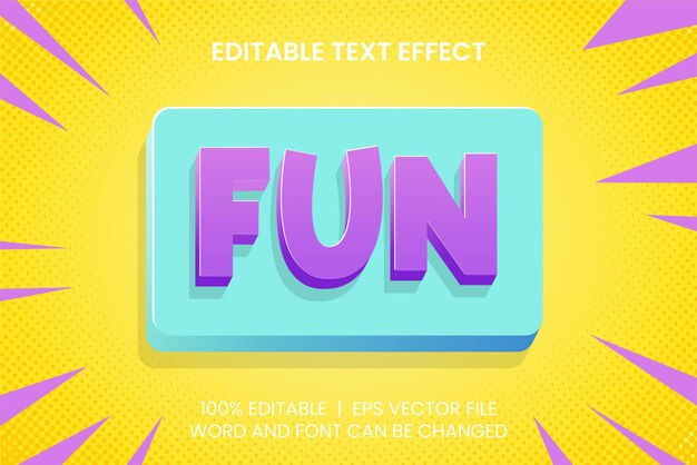 Fun popup 3d text effect