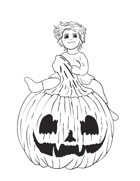 Fun Scary Halloween Coloring pages Coustumes