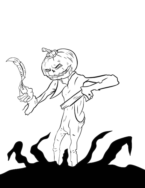 Fun Scary Halloween Coloring pages Coustumes