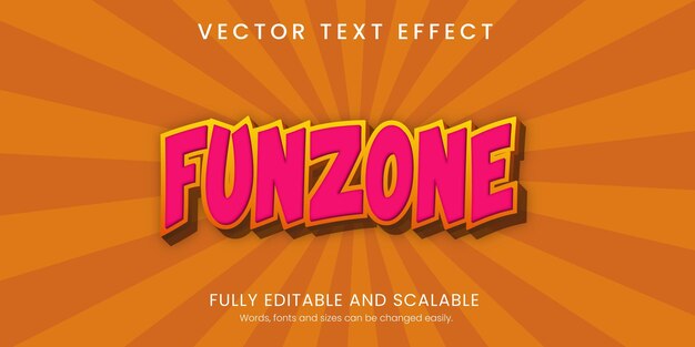 Fun zone Text effect