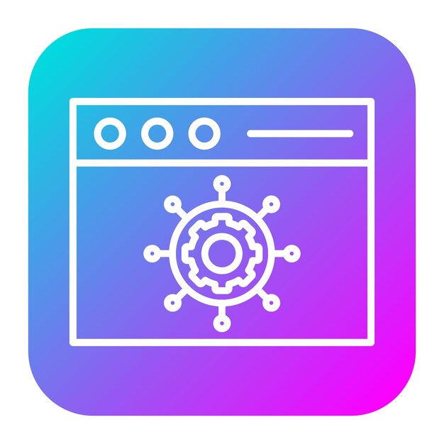 Functionality vector icon Can be used for No Code iconset