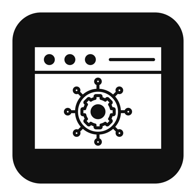Functionality vector icon Can be used for No Code iconset