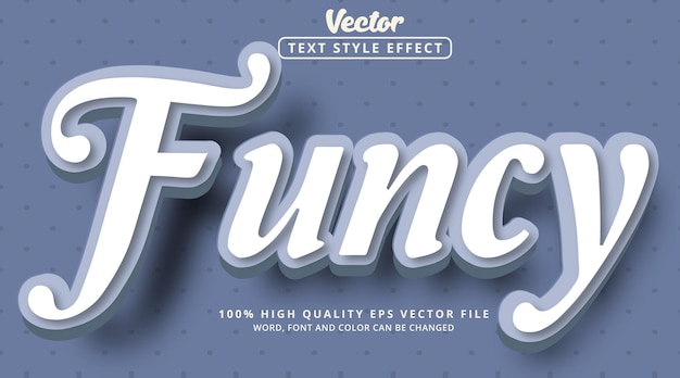 Funcy text effect editable text effect and glossy