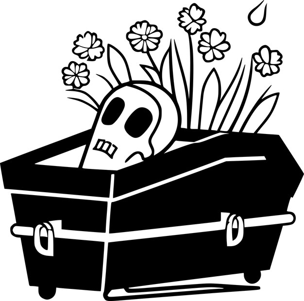 Vector funeral high quality vector logo vector illustration ideal for tshirt graphic