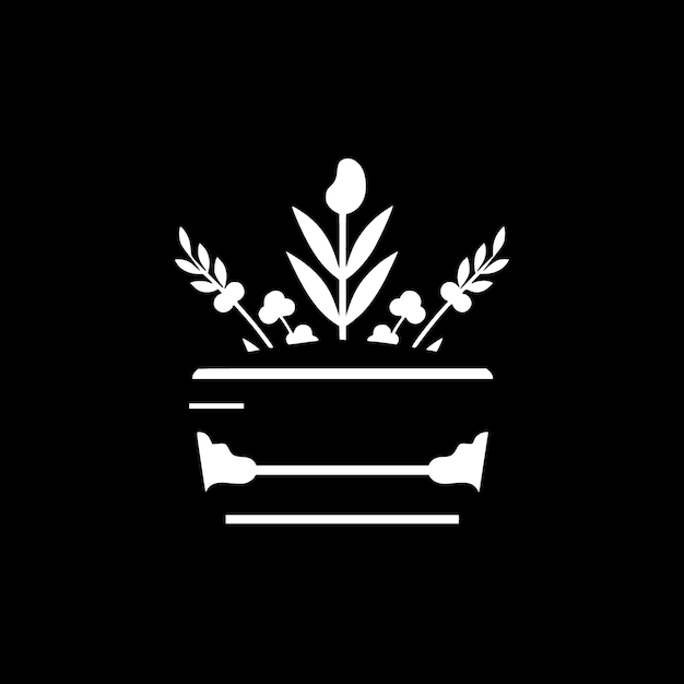 Вектор Минималистская и плоская векторная иллюстрация логотипа похорон